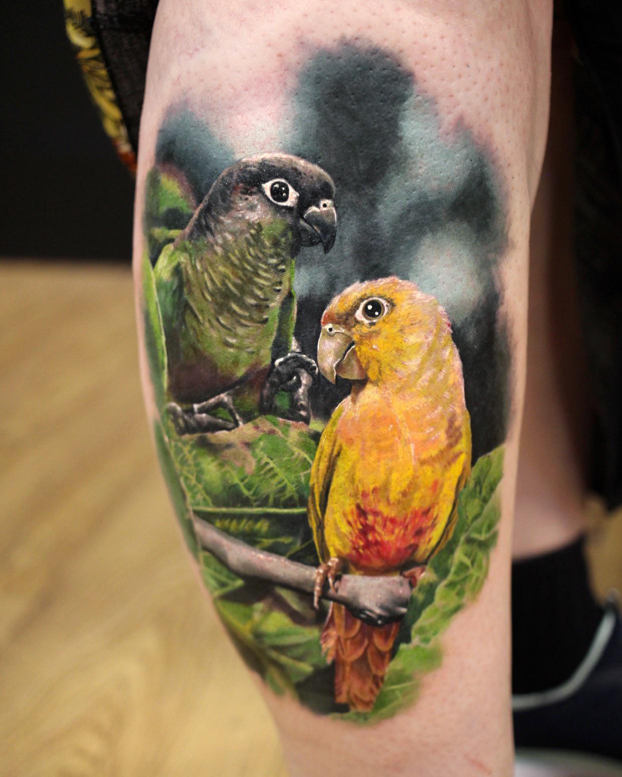 Parrot Tattoo Example 1